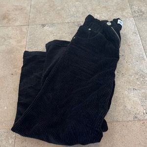 Zara girls corduroy jeans, black, girls size 11-12